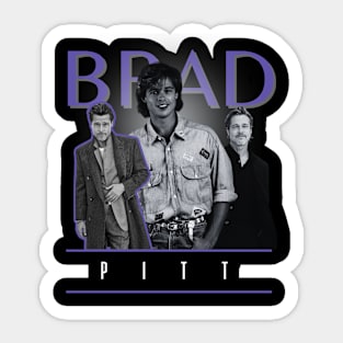 Brad pitt +++ 90s retro fan Sticker